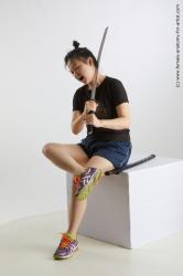 Sportswear Woman Asian Average medium black Standard Photoshoot Academic